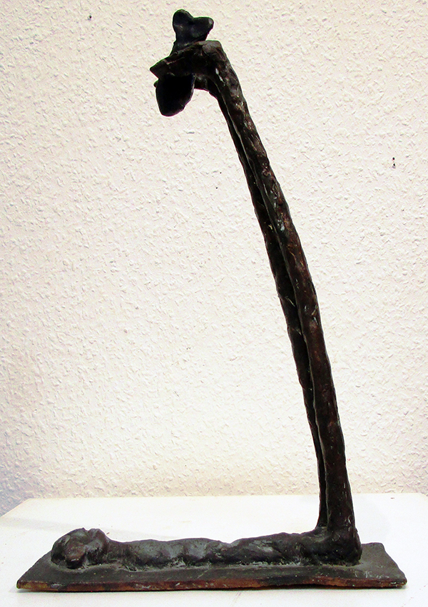 Fischtraeger, Bronze, 38 cm - Galerie Wroblowski
